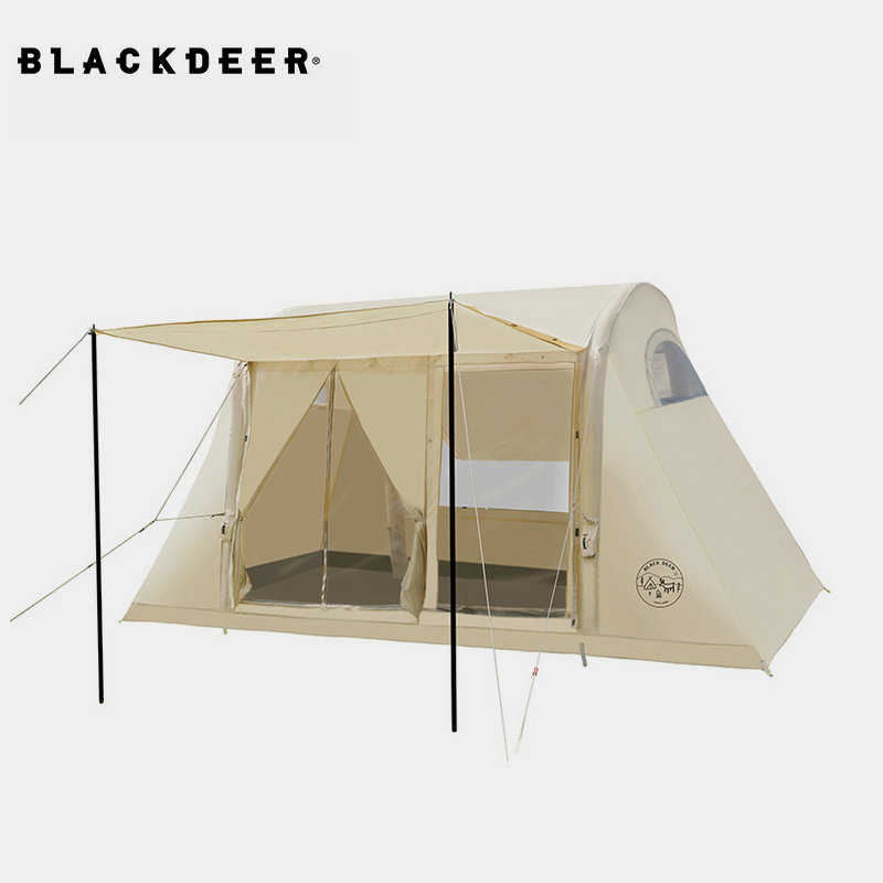 Black deer Sunday inflatable tent One room One room Family outdoor Refined Camping Easy to build Monolayer House Crest-Taobao