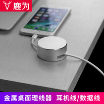 Luwei metal wire manager Mouse wire clip Wire card wire buckle Data line Aluminum alloy wire fixing device wire fixing clip