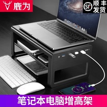 Luwei Computer stand macbook Notebook Desktop Multi-function USB Stand Office Desktop stand