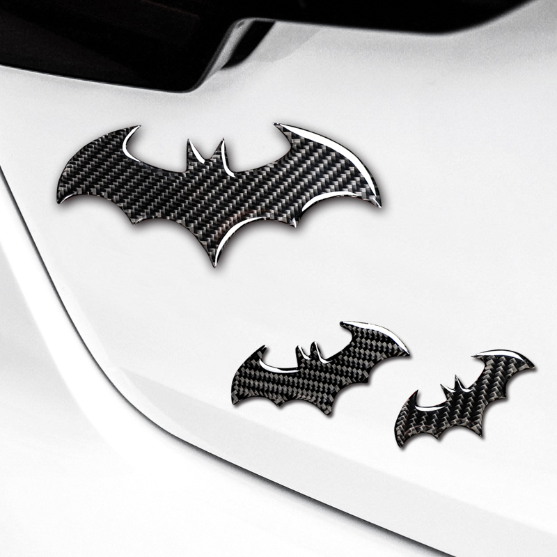 Car body scratches shielded personality Decorative Sticker Carbon Fiber Bat Car Stickup Locomotive Car Creative Sticker Retrofit