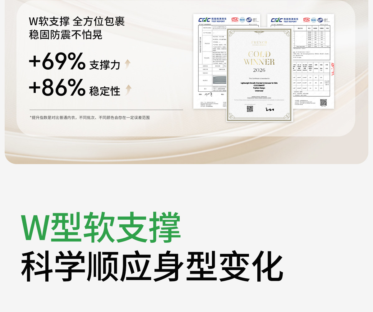COCO SMART女大童少女文胸初中青春发育期背心青少年高中运动内衣 — 5