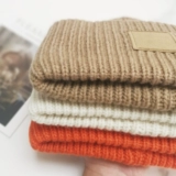 2023笑脸纯羊毛帽子绒线冷帽女款秋冬季针织男保暖显脸小毛线帽