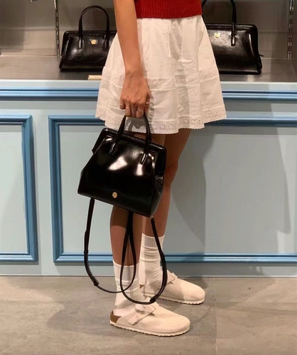 Небольшой дизайнерский вместительный и большой рюкзак, универсальная сумка, в корейском стиле, Южная Корея, из натуральной кожи