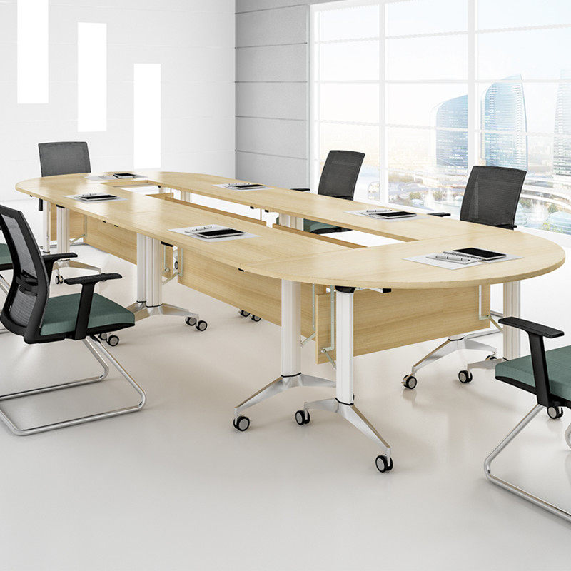 Folding Meeting Table Long Strip Table Removable Splicing Table And Chairs Combined Training Table IBM Folding Table Desk Round Table