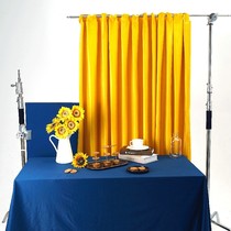 Pure Color Curtain Photo Background Bouins Wind Morandi Network Red Live Background Wall Hanging Cloth Gourmet Products Shooting props Decorative Curtains Light Extravagant Mock Curtains Scene Shelf Hem