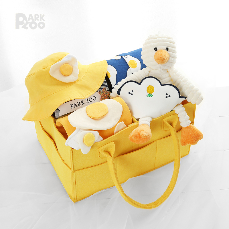 parkzoo newborn set baby gift box pure cotton children's clothing high-end cake gift full moon gift