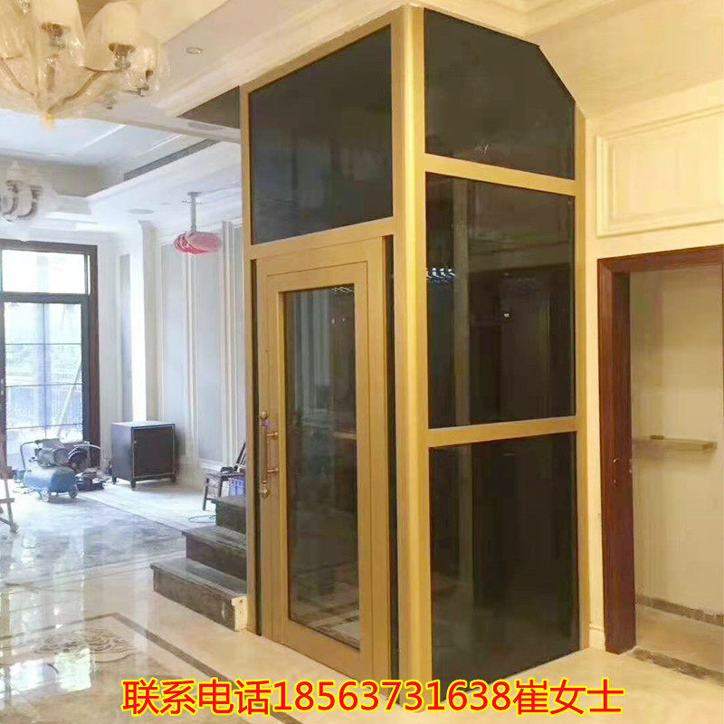 Household hydraulic villa elevator indoor stair climbing sightseeing ladder electric lift platform function stairs custom foldable