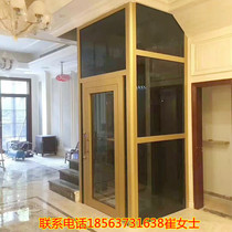 Household hydraulic villa elevator indoor climbing stairs sightseeing ladder electric lift platform multi-functional staircase custom folding