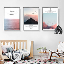 Living Room Decoration Painting Modern Minimalist Sofa Background Wall Atmospheric Wall Mural Fresco Nordic Style Creative Composition Hang Painting