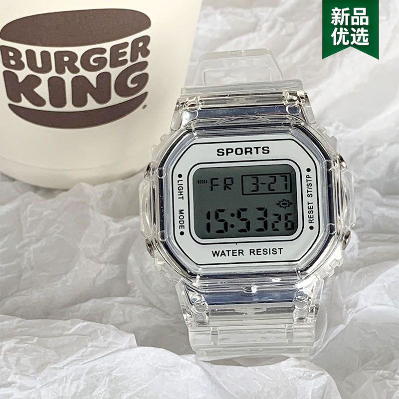 Tomato Internet Celebrity Watch for Women, Ins-Style Luminous Unicorn, Korean Version, Simple Transparent Electronic Watch for High School Students Tomato Internet Celebrity Watch for Women, Ins-Style Luminous Unicorn, Korean Version, Simple Transparent Electronic Watch for High School Students