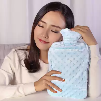 Pooky large 2-liter hot water bag water injection safety explosion-proof odorless double-layer meddling coat traditional hand warmer