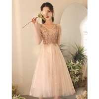 RCN-069 Цвет шампанского цвета средней длины