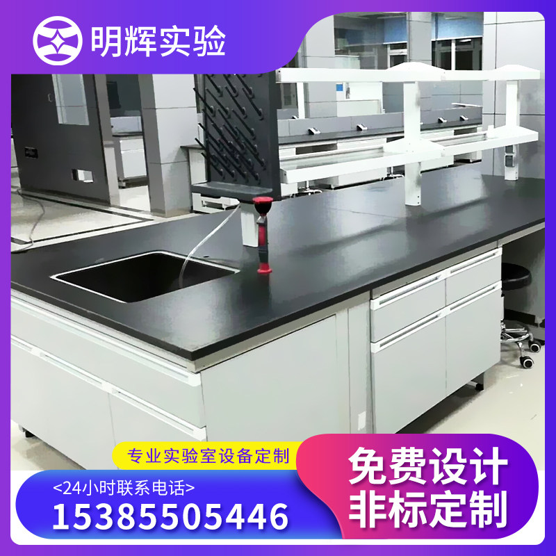 Laboratory Steel Wood Experimental Bench Test Sink Operation Table Test Desk Full Steel Ventilation Cabinet PP Reagent Cabinet Medicine Cabinet
