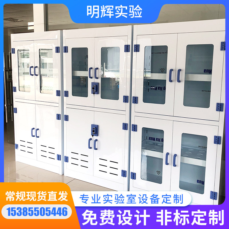 Laboratory PP Medicine Cabinet Reagent Cabinet Utensil Cabinet of Guatemala Alkalis Acid Cabinet Double Lock Hydrochloric Acid Nitric Acid Sulphuric Acid Storage Cabinet