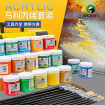 Marley brand acrylic wall painting paint set for beginners do not fade waterproof sunscreen art students professional hand-painted dyes textile paintings painting shoes diy children Primary School graffiti Special