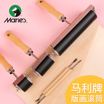 Marley printmaking roller rubber roller engraving board supplies tool 4 inch 6cm ink roller children beginner 1 5 inch 3 inch 6 inch large pigment roller printmaking material student