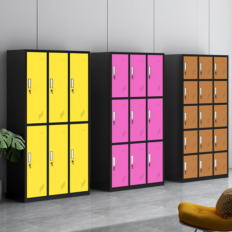 Color locker staff cabinet tin gym replacement wardrobe bathroom beauty salon locker induction locker