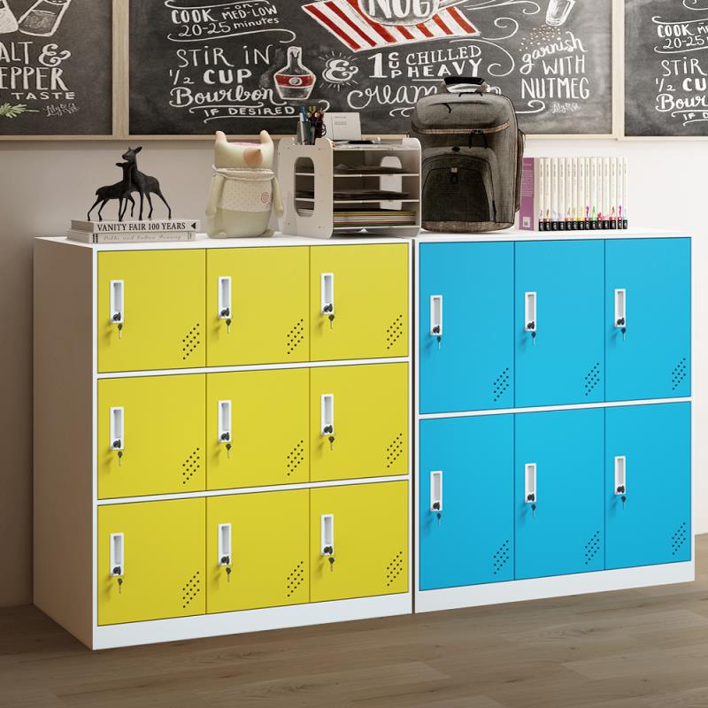 Color school primary school students with lock bag storage cabinet junior high school classroom class storage cabinet kindergarten locker