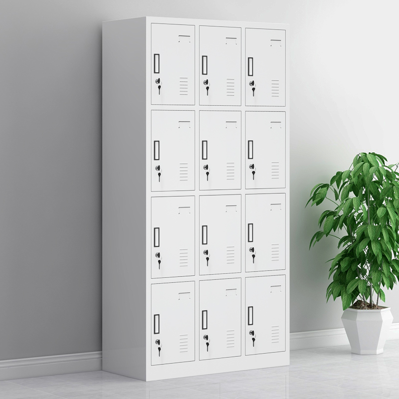 Twelve-door locker locker employee iron cabinet 12-door barber shop storage cabinet factory workshop shoe cabinet cupboard