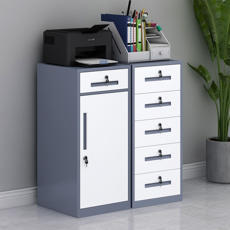 Office Cabinet Sheet Iron Sheet File Information Short Cabinet Locker Table Lower Drawer Cabinet Print Enclosure With Lock Small Cabinet-Taobao
