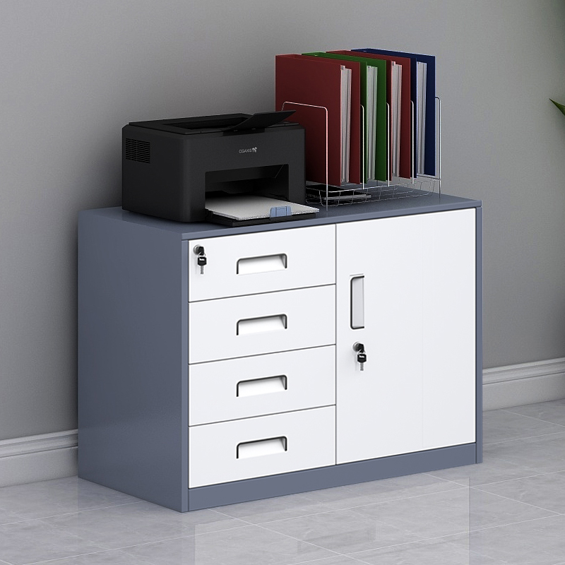 Four Draws A Short Cabinet Filing Cabinet Office Sheet Cabinet Information Gear Case Mobile Drawer Cabinet Tool Locker-Taobao