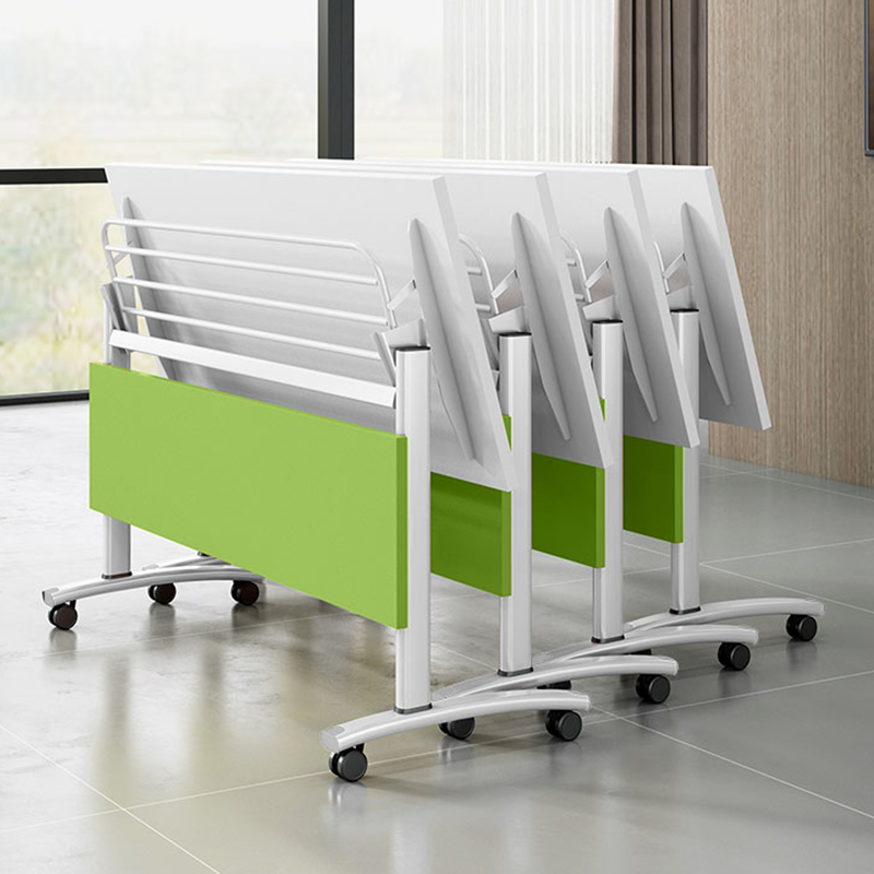 Training table and chair combination mobile desk long table education institution stitching conference table folding training table desk
