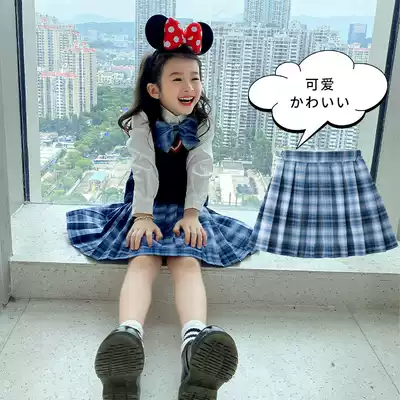 Girls ' foreign school autumn and winter jk uniform College style 6-year-old kindergarten jk5 children's pleated skirt Spring and autumn 3 baby shirt 7