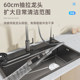Jomow Thickened Double-Slot Converted to Single-Slot 304 Stainless Steel Sink Kitchen Household Vegetable Washing Basin Above and Below Counter Dishwashing Sink