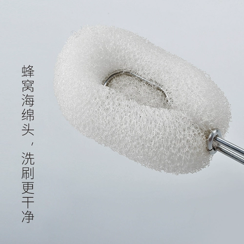 Поролоновый ершик для бутылочки, стакан, щетка, длинная сменная ручка