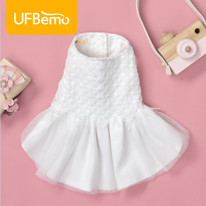UFBemo pet dog wedding dress spring thin cat cute princess skirt Teddy small dog dress skirt