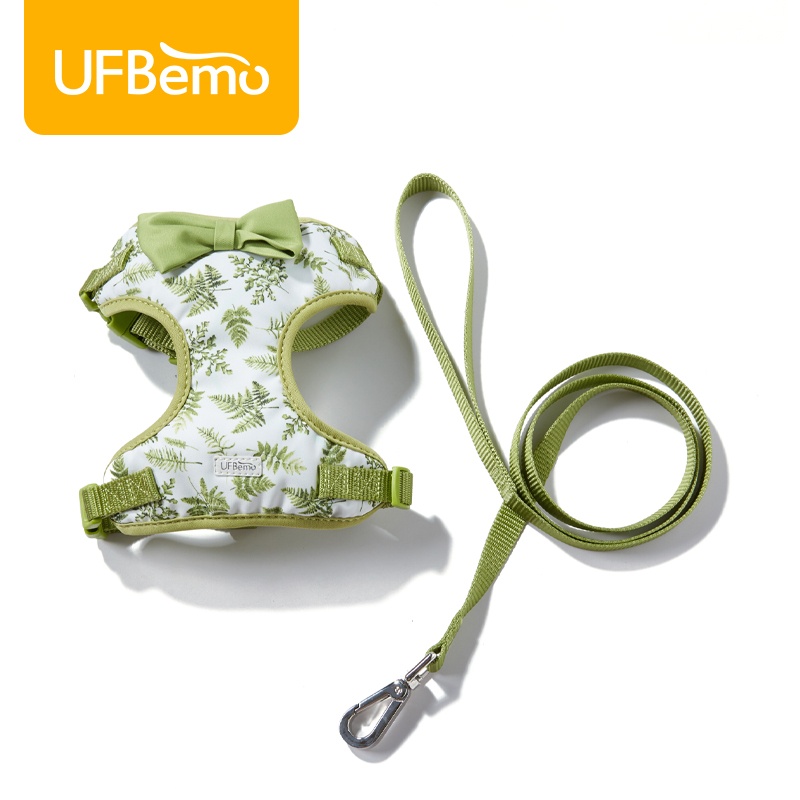 UFBemo Pet Dog Dog Chest Back Traction Rope Cute Vest Anti-Earn And Adjustable Kitty Small Dog Walking Dog Rope