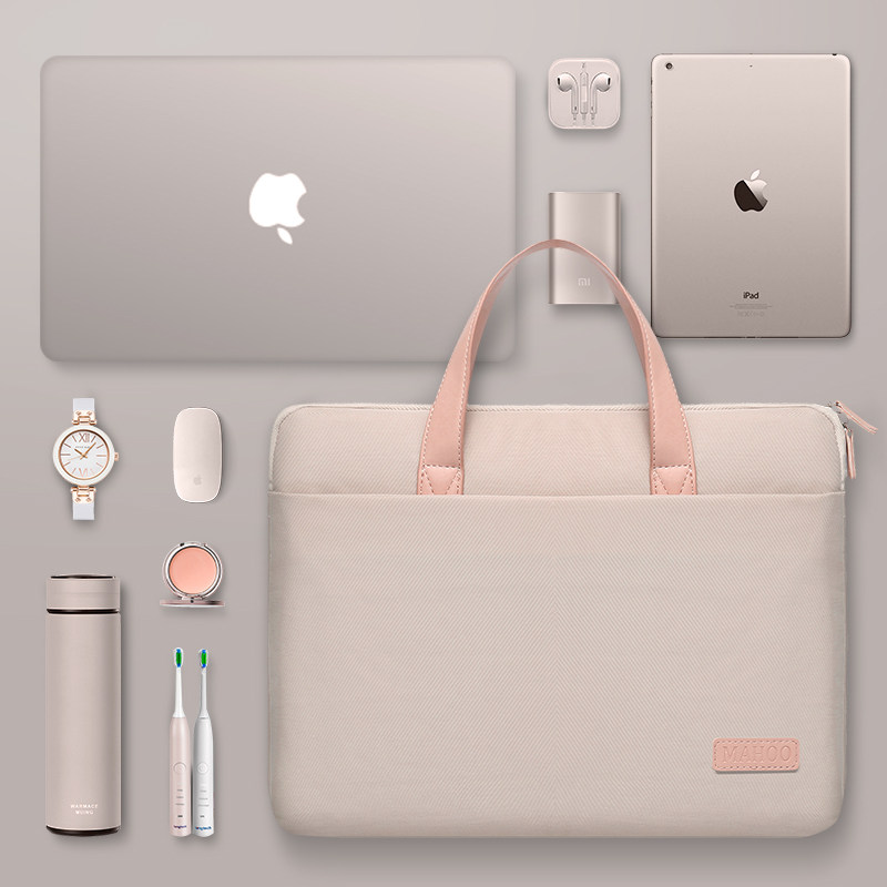 Laptop handbag 14 inch girl computer bag shockproof anti-fall application Apple MacBookPro13 Huawei 156 Lenovo Little New Air China's HP 16 inch light protective sleeve