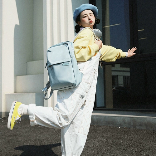 Модный вместительный и большой школьный рюкзак, простой и элегантный дизайн