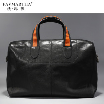 Handbags mens travel bags mens handbags genuine leather large-capacity short-distance business bags mens shoulder crossbody bags