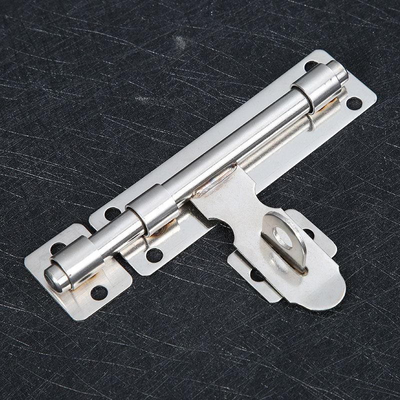 Gate door bolt stainless steel 4 6 8 inch large number of padlock head plus coarse 14mm rod core security door old door latch