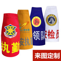 Triangular armband customized property new employee community cotton duty person in charge printing supervisor reflective word duty