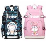 Милый школьный рюкзак для школьников для мальчиков и девочек, для средней школы, Дораэмон