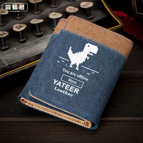 Антимагнитный короткий тканевый бумажник, картхолдер, подходит для студента, подходит для подростков