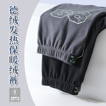 2021 new ladies warm pants with velvety thickened derveled hot autumn pants Les handsome t closets no-dent suede pants autumn winter