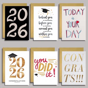 2026 Graduation Season Greeting Card Congrat Grad Card University Kindergarten Ceremony Party Gift DIY Card
