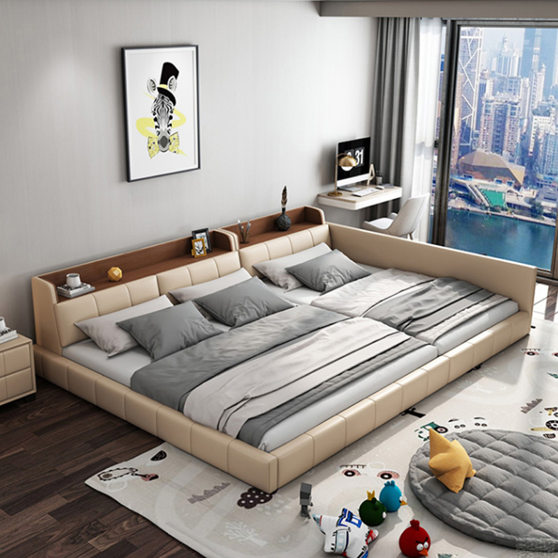 Tatami Family Bed Three-Child High Box Storage Splicing Three-Child Bed 3m Extra Large 4-Person Second-Child Family Combination Bed Tatami Family Bed Three-Child High Box Storage Splicing Three-Child Bed 3m Extra Large 4-Person Second-Child Family Combination Bed