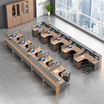 Simple modern staff desk chair combination workstation 2468 people screen partition card seat office workbench