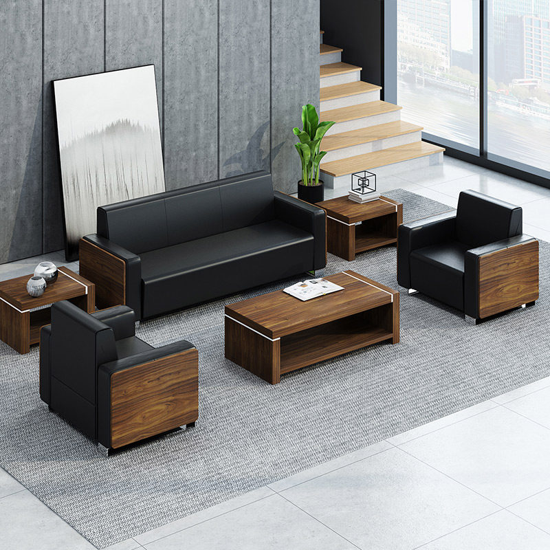 Brief Modern Business Boss Manager's Office of the Head Office Guest Area Reception Talks Office Sofa Tea Table Combinations