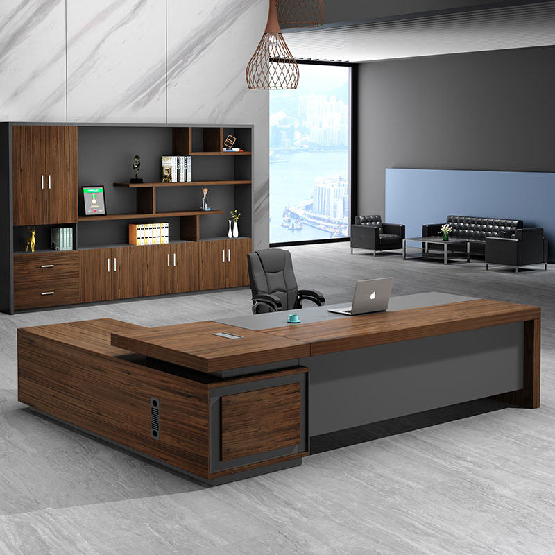 Office furniture boss office desk office boss desk desk simple modern large Class table and chair combination