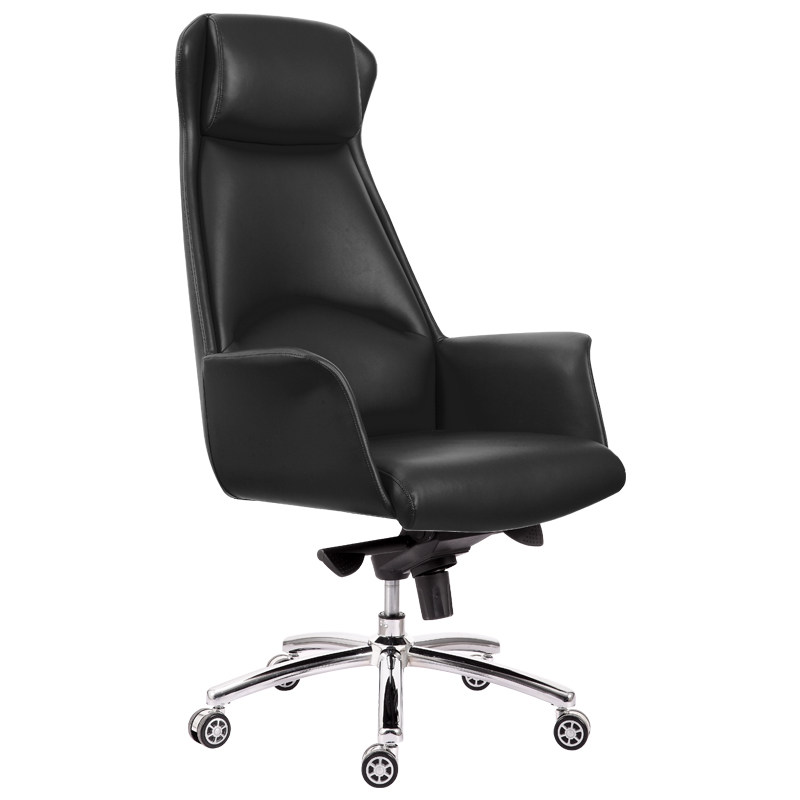 Computer Chair Home Office Chair Genuine Leather Owner Chair Business Ergonomic Chair Lift Leaning Back Chair Bookroom Chair