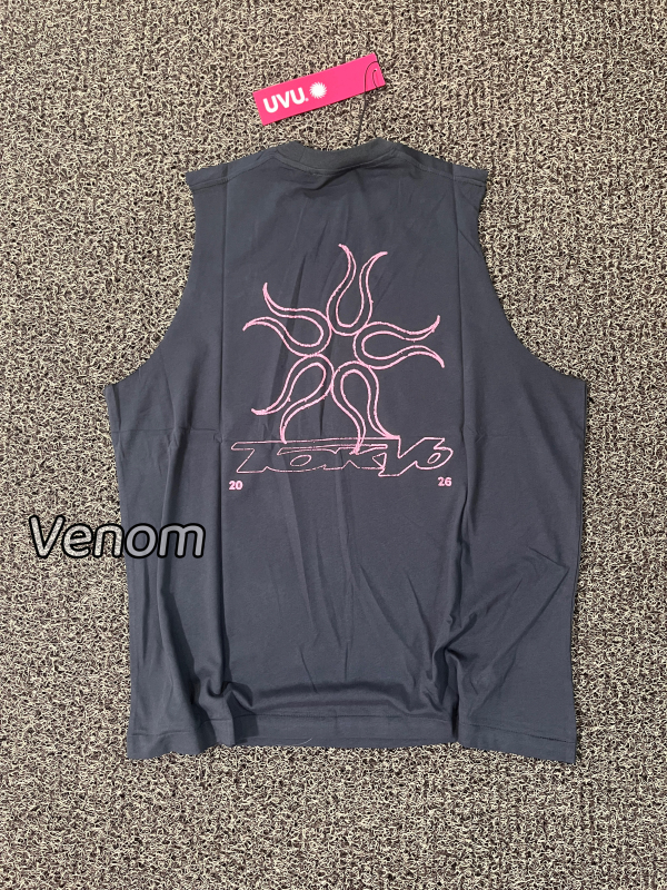 Uvu Sports Casual Vest, Unisex, Loose Fit, Distressed Print, Versatile Uvu Sports Casual Vest, Unisex, Loose Fit, Distressed Print, Versatile