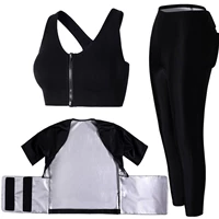 Противоударная футболка, черный бюстгалтер, штаны, короткий рукав