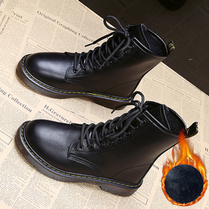 春秋单靴显脚小马丁靴加绒瘦瘦短靴女