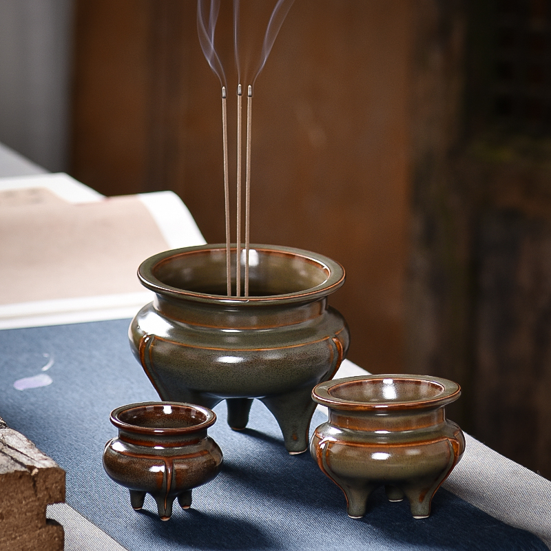 Wood burning line incense insert incense stove Home Indoor ceramic sandalwood Longsprings Gothic kilns for the Buddha Incense Burner to burn incense