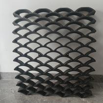 Hollow window grilles antique carved bricks and tiles Chinese style fence background wall decorative tiles fish scale tiles lattice windows small green tiles